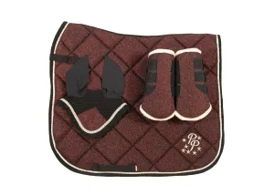 Burgundy Glitter Dressage Set