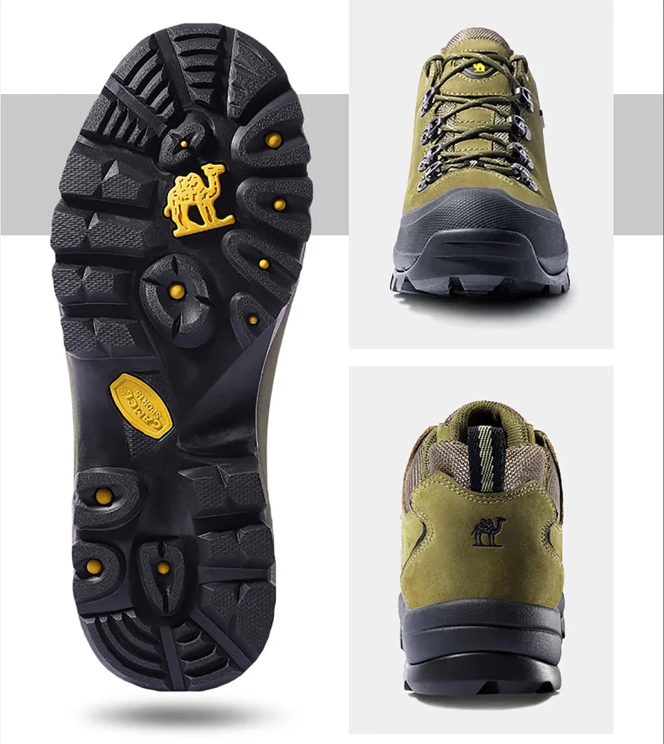 CAMEL Hommes Femmes Randonnée En Plein Air Chaussures En Cuir Antidérapant Respirant Escalade Trekking Randonnée Sneakers