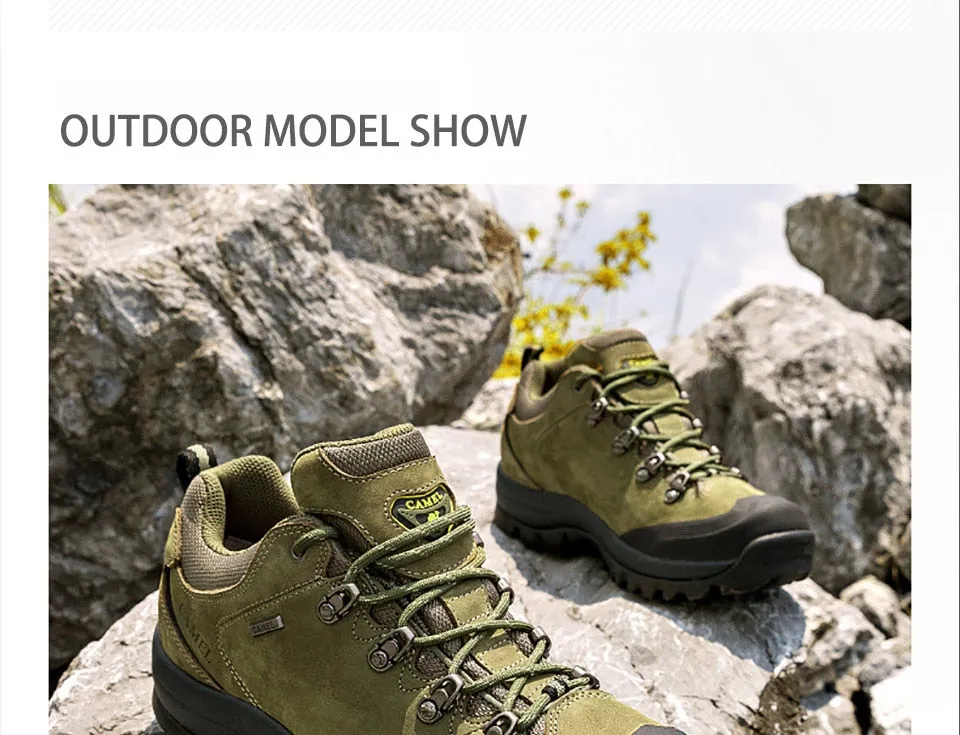 CAMEL Hommes Femmes Randonnée En Plein Air Chaussures En Cuir Antidérapant Respirant Escalade Trekking Randonnée Sneakers