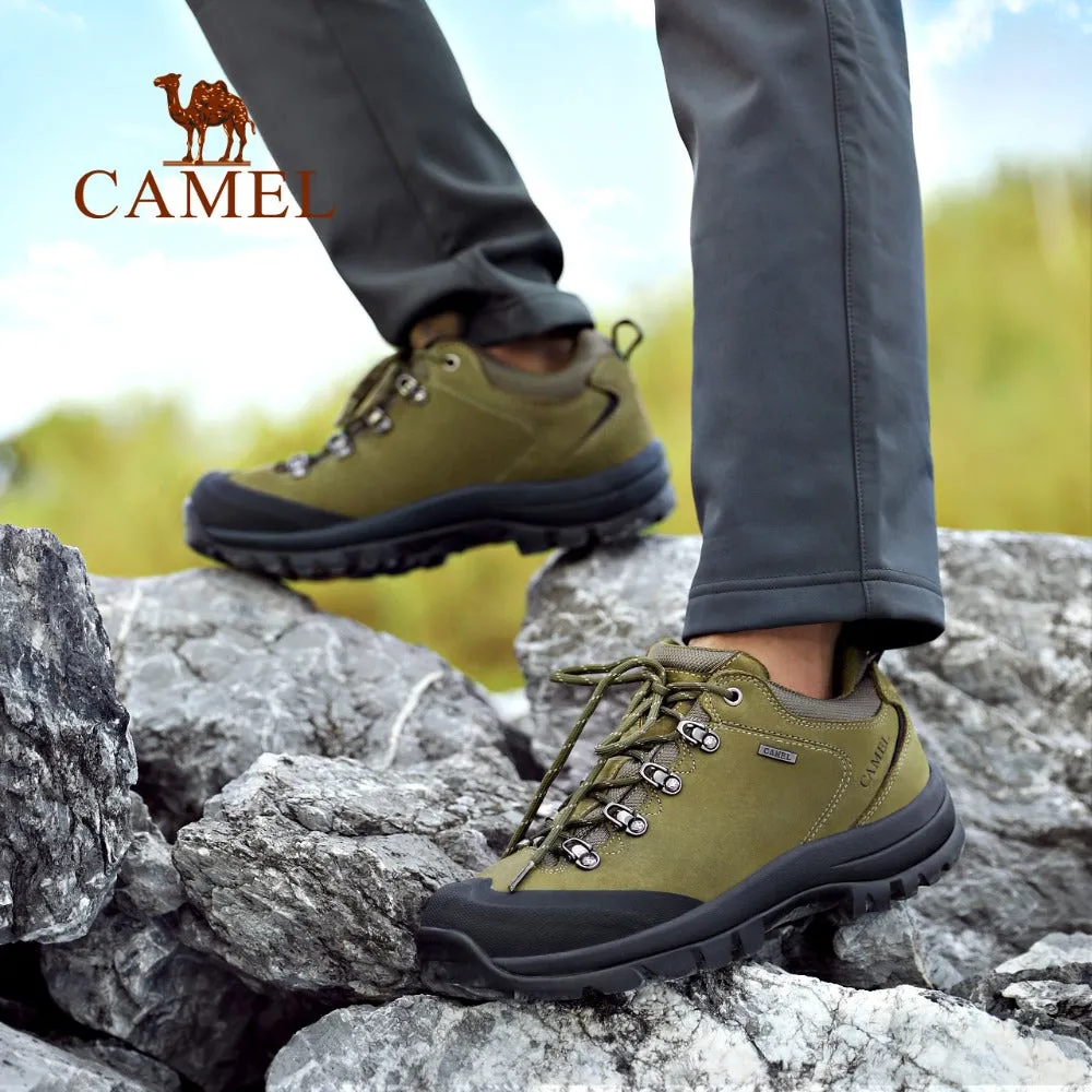 CAMEL Hommes Femmes Randonnée En Plein Air Chaussures En Cuir Antidérapant Respirant Escalade Trekking Randonnée Sneakers