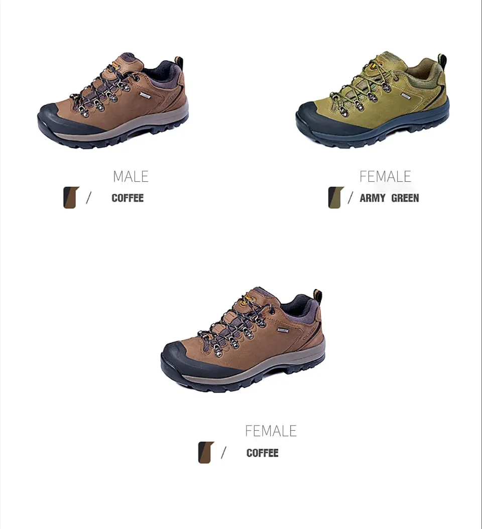 CAMEL Hommes Femmes Randonnée En Plein Air Chaussures En Cuir Antidérapant Respirant Escalade Trekking Randonnée Sneakers