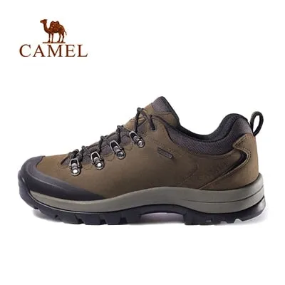CAMEL Hommes Femmes Randonnée En Plein Air Chaussures En Cuir Antidérapant Respirant Escalade Trekking Randonnée Sneakers