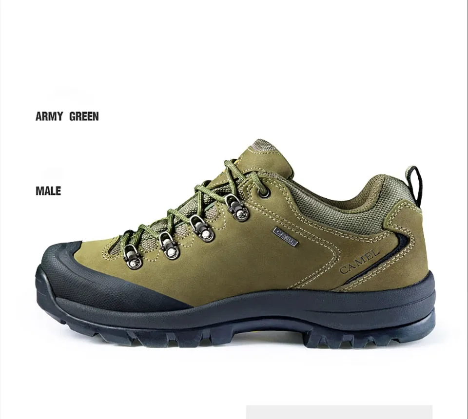 CAMEL Hommes Femmes Randonnée En Plein Air Chaussures En Cuir Antidérapant Respirant Escalade Trekking Randonnée Sneakers