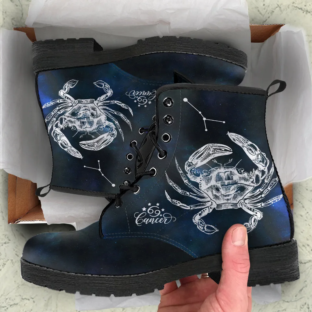 Cancer Crab Zodiac Vegan Boots Astrology June July Birthdays