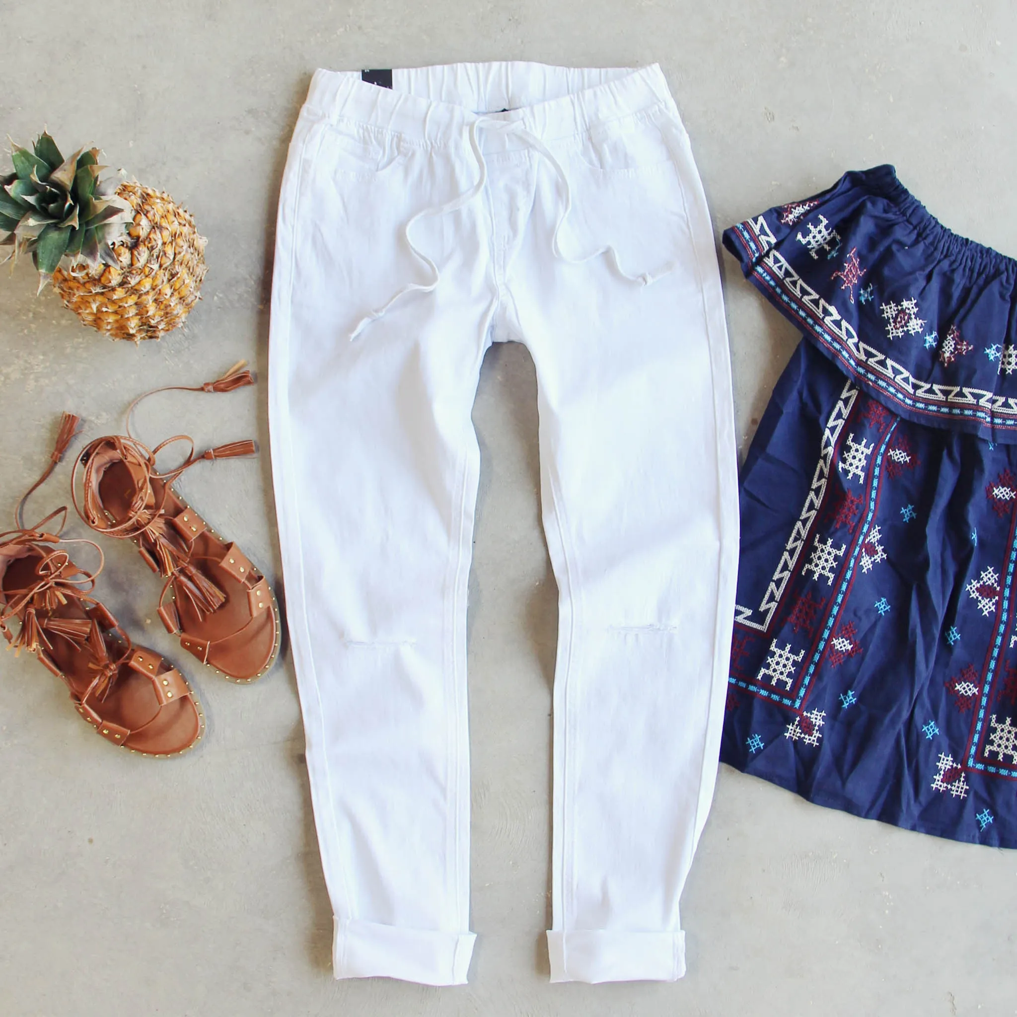 Canyon Sugar Pants in White