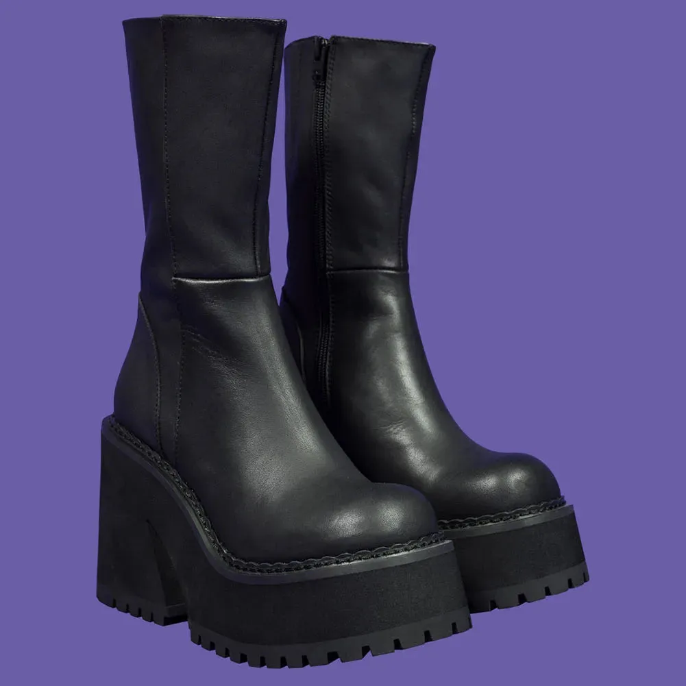 Chunky Platform Heel Boots