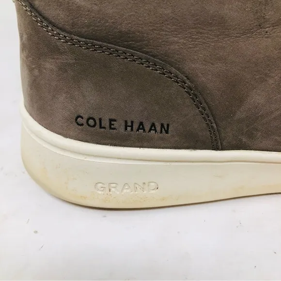 Cole Haan Gray Leather Sneaker Boots