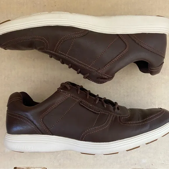 Cole Haan Men's Grand Tour Sport Oxford Sneakers Leather Size‎ 8M Chestnut