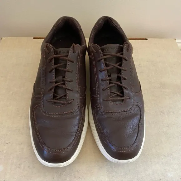 Cole Haan Men's Grand Tour Sport Oxford Sneakers Leather Size‎ 8M Chestnut