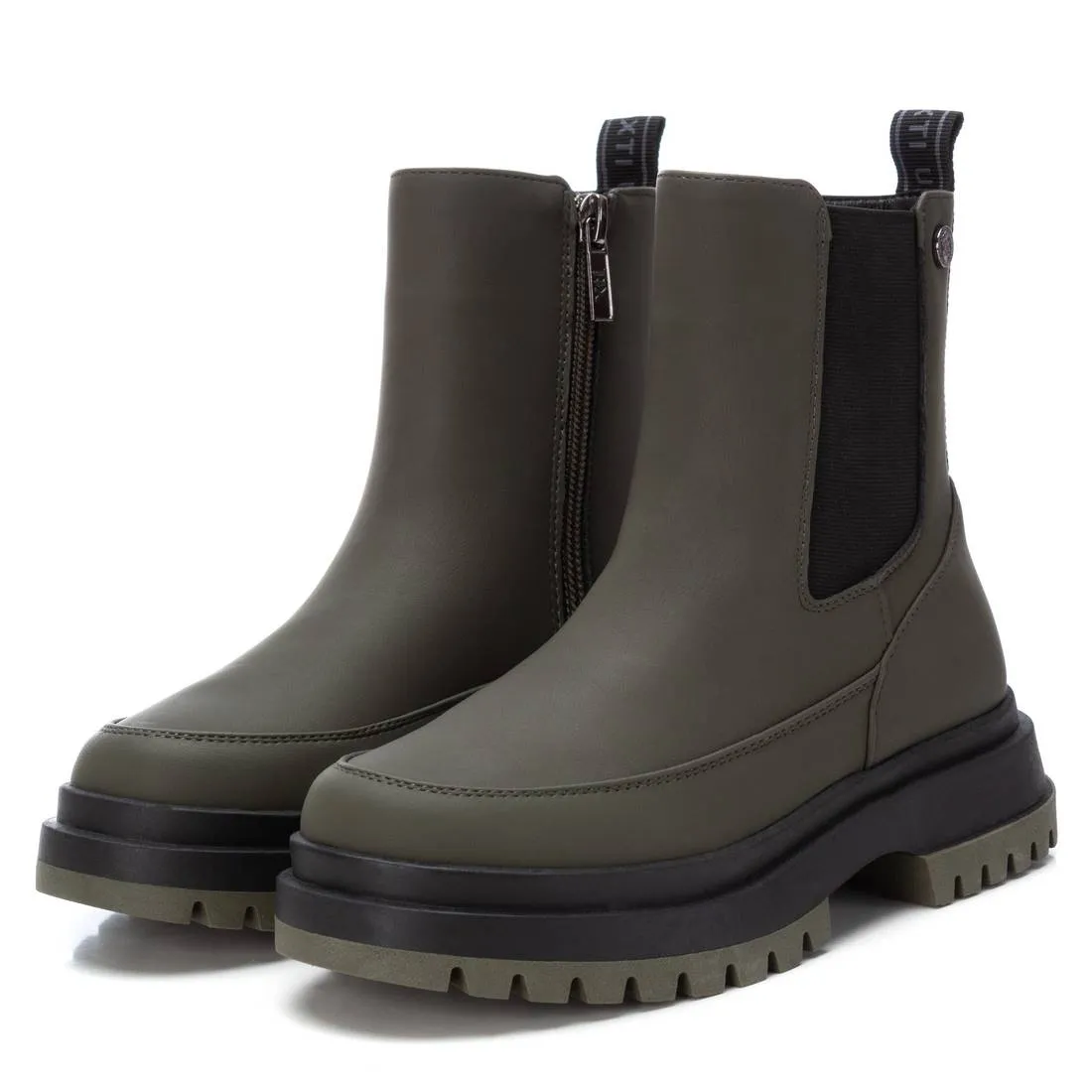 Combat Boots Elastic And Zipper By XTI 150132
