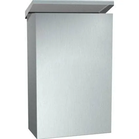 Commercial Restroom Sanitary Napkin Disposal, Surface-Mounted, Stainless Steel ASI 0852
