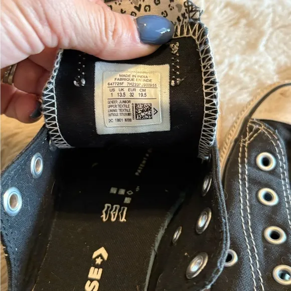 Converse Kids Black Sneakers size 1