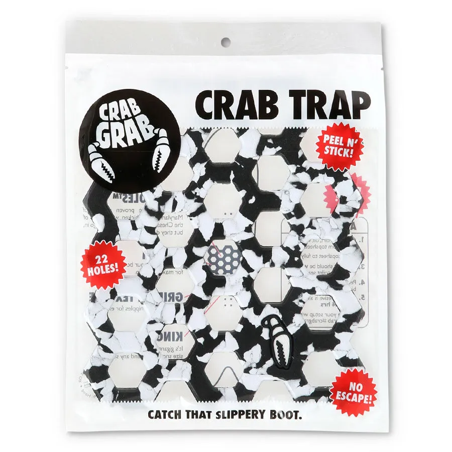 Crab Grab Crab Trap Traction - Black White Swirl