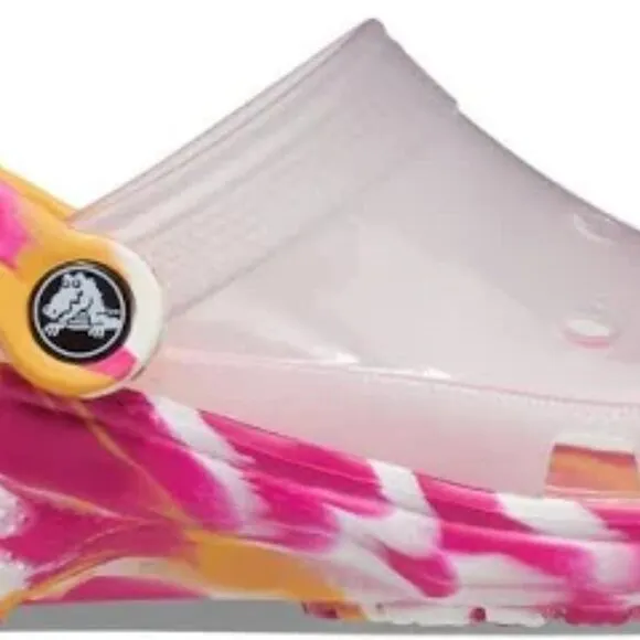 Crocs Unisex Adult Classic Translucent Marbled Clog Sizes 11/ 12 M