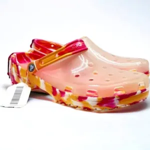 Crocs Unisex Adult Classic Translucent Marbled Clog Sizes 11/ 12 M
