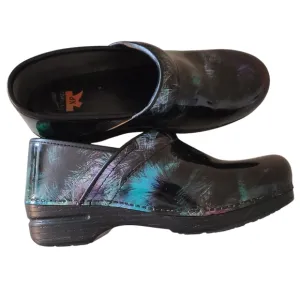 dansko XP professional patent leather multicolor clogs fireworks size 41 US 10.5