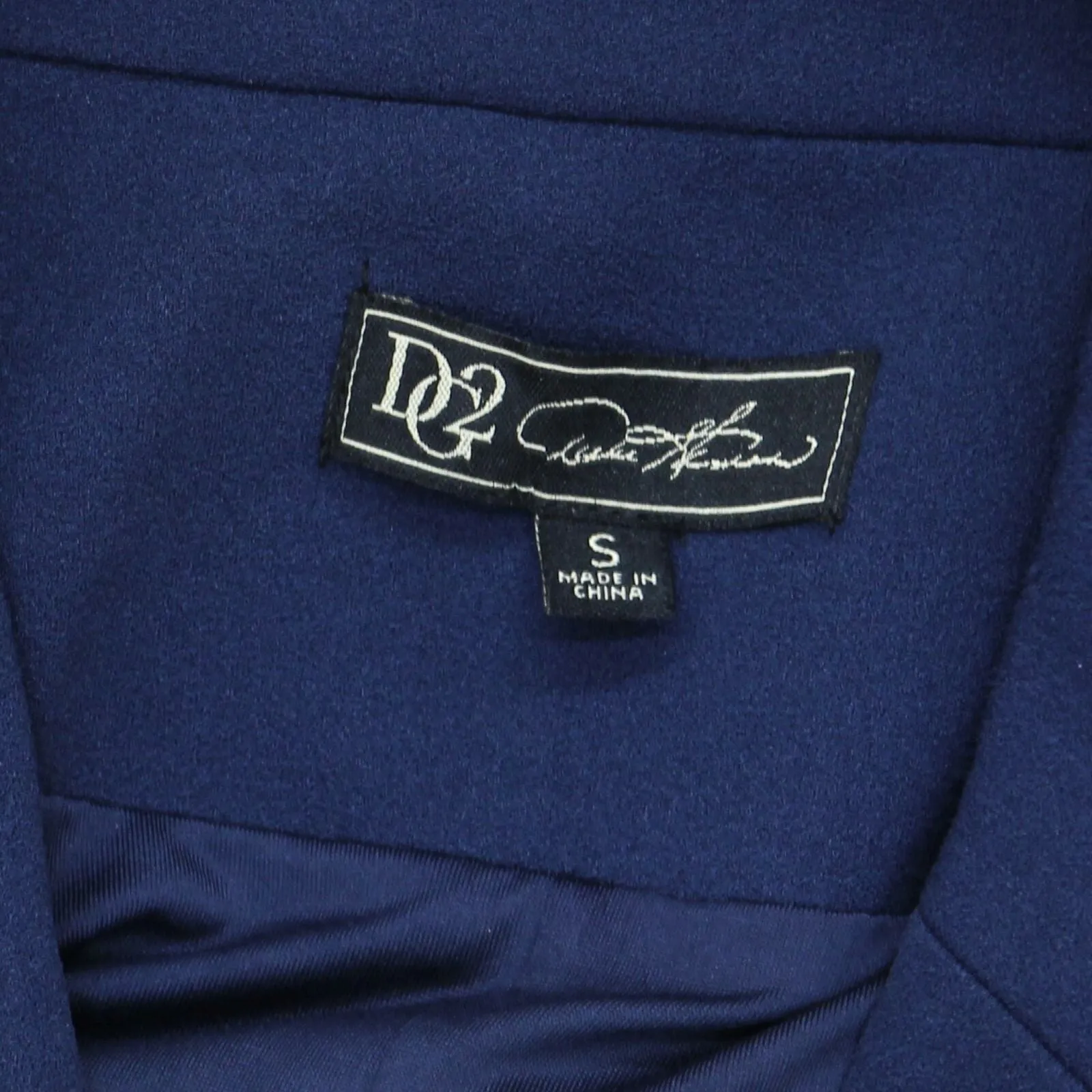 DG2 by Diane Gilman Women's Stretch Crepe Blazer Navy Small