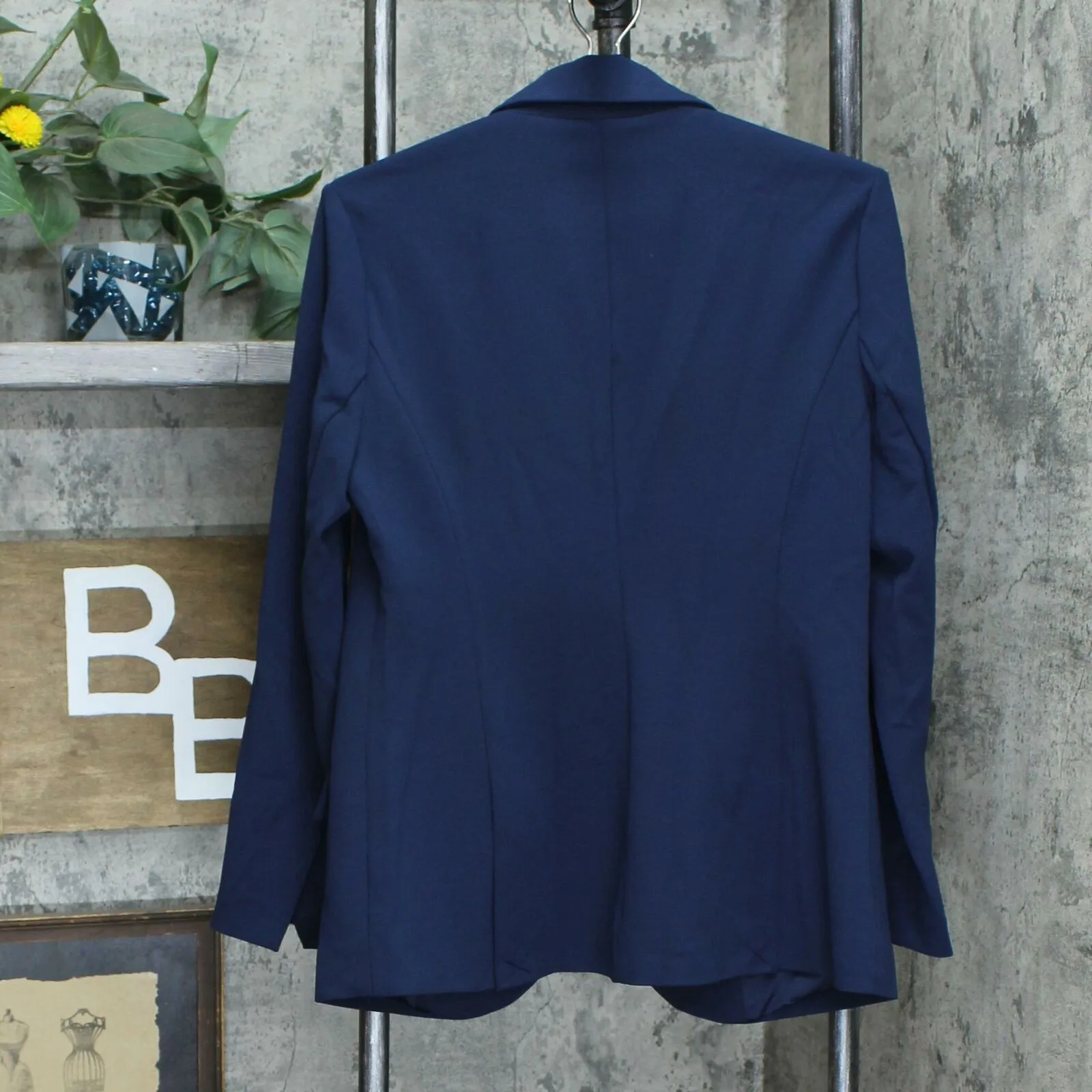 DG2 by Diane Gilman Women's Stretch Crepe Blazer Navy Small