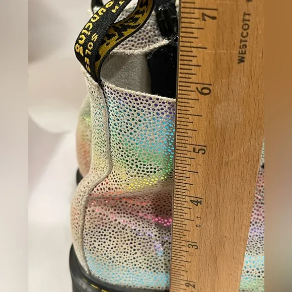 Dr Martens 1460 Pascal J Rainbow Iridescent Boots Kids Youth