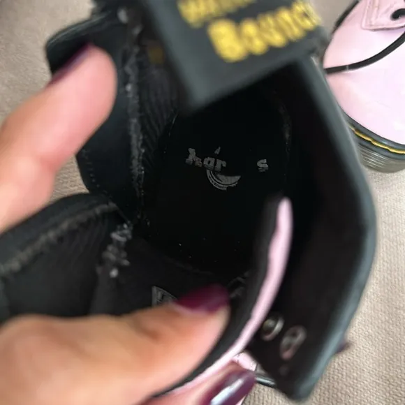 Dr. Martens Patent Pink Boots