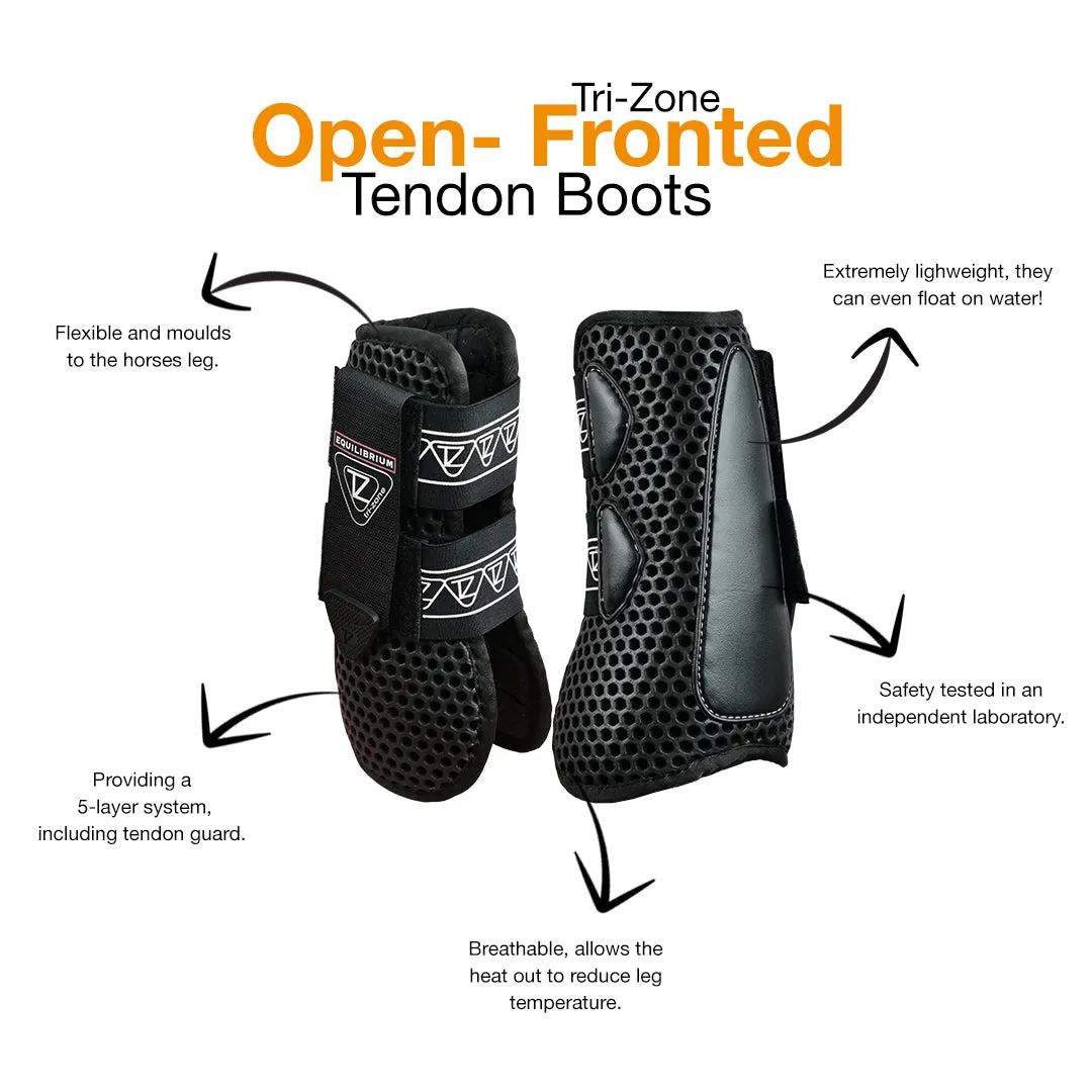 Equilibrium Tri-Zone Open Fronted Tendon Boots, nya generationens hoppskydd