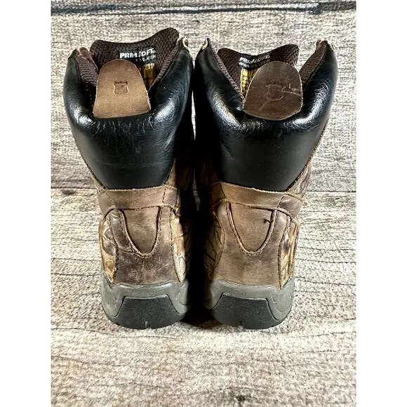 Field and Stream Primaloft 800g Insulation Gore-tex Camo Hunting Boots 9.5