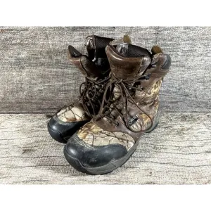 Field and Stream Primaloft 800g Insulation Gore-tex Camo Hunting Boots 9.5