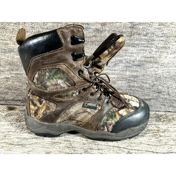 Field and Stream Primaloft 800g Insulation Gore-tex Camo Hunting Boots 9.5