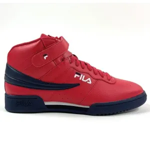 Fila F-13V LEA SYN Hi Top Mens Red Navy Basketball Shoes Sneakers 1VF059LX-640