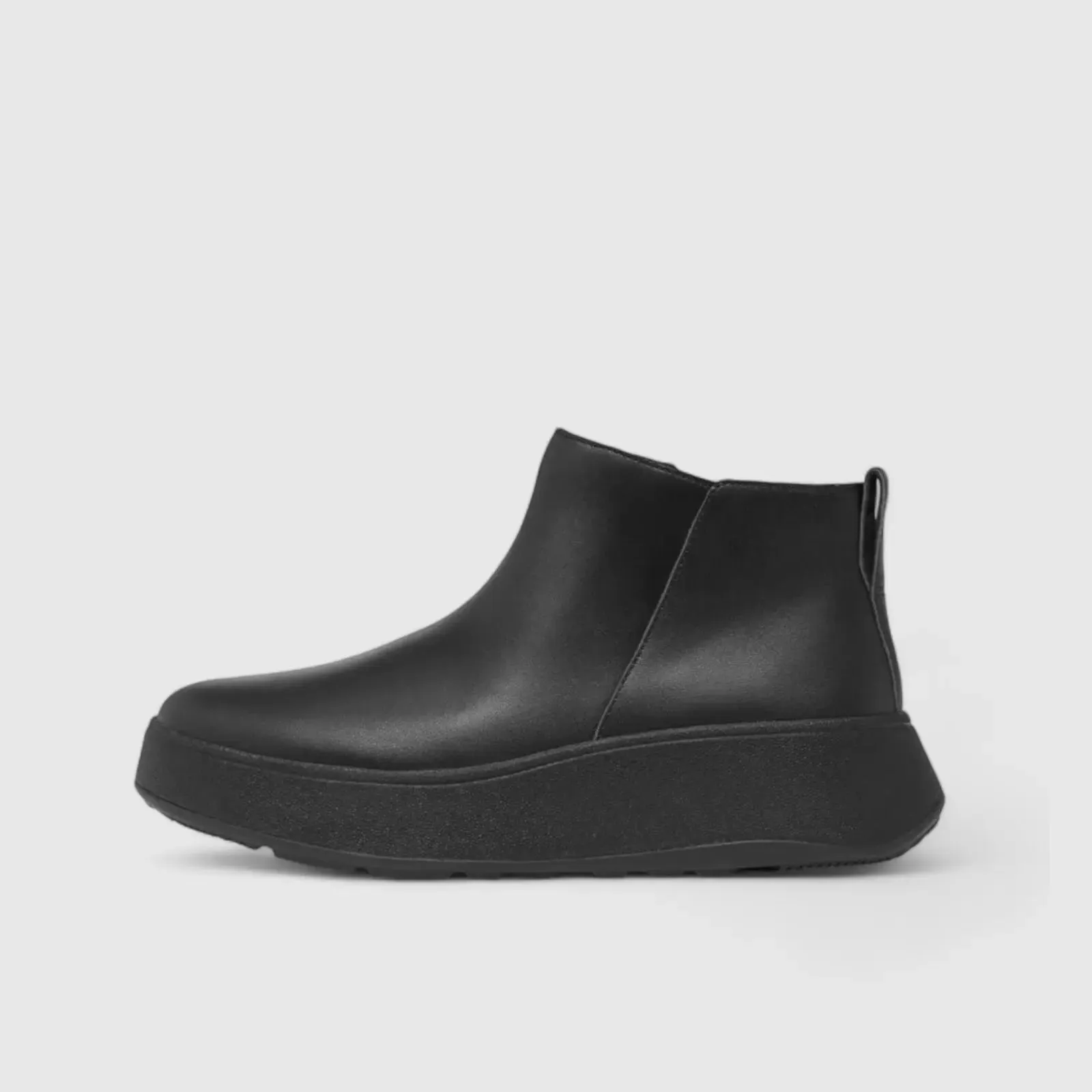 Fit Flops F-Mode Flatform Zip Ankle Boot Black GM2-090