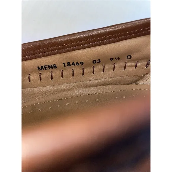 Florsheim Men’s Dressy Loafers Sz 9.5 M Brown Leather Faux Gator Business Formal
