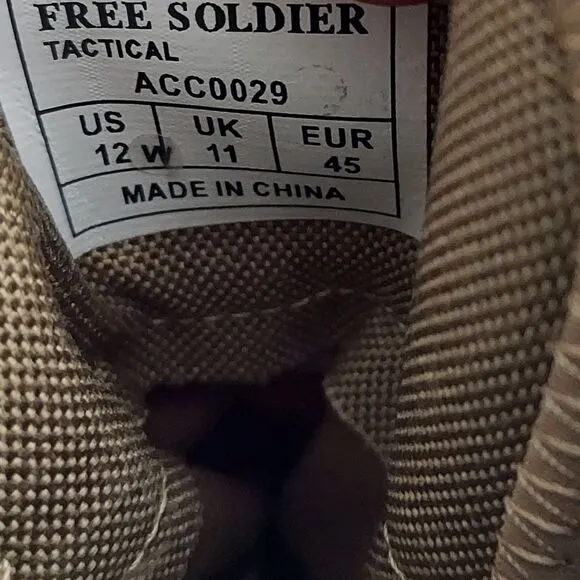 FREE SOLDIER Waterproof Hiking Work Boots Men's Tactical Boots 6 Inches Military
