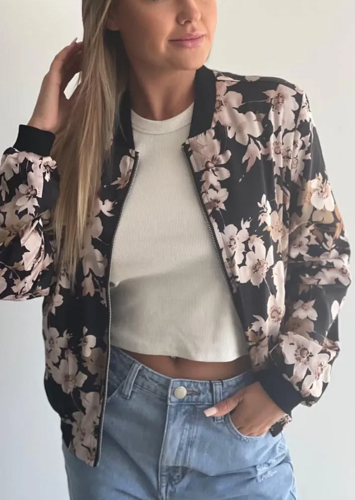 Freya Bomber Jacket Peony
