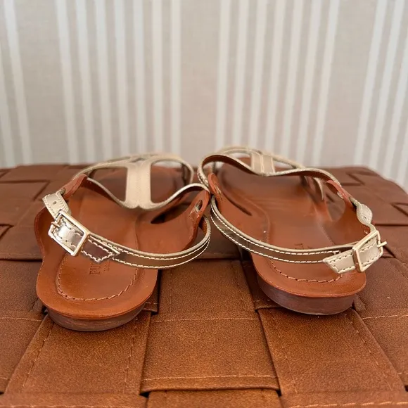 Furla Carmen Vittello Sandals Color Oro Women’s Size 36.5 (US 6) Italy