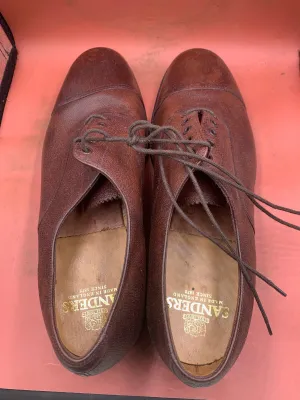 Genuine British Army Brown Leather Dress Shoes - Sanders - Size UK 13M