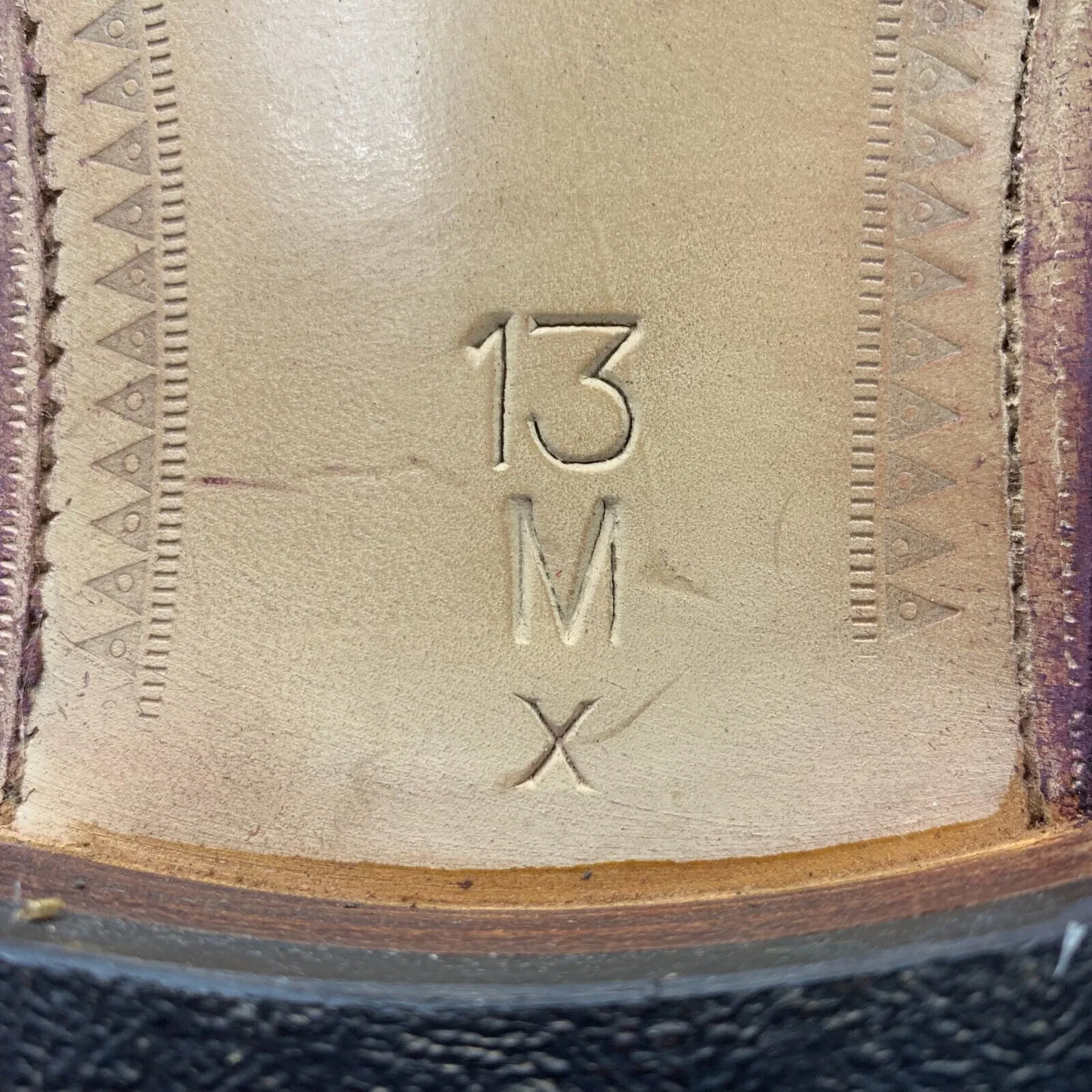 Genuine British Army Brown Leather Dress Shoes - Sanders - Size UK 13M