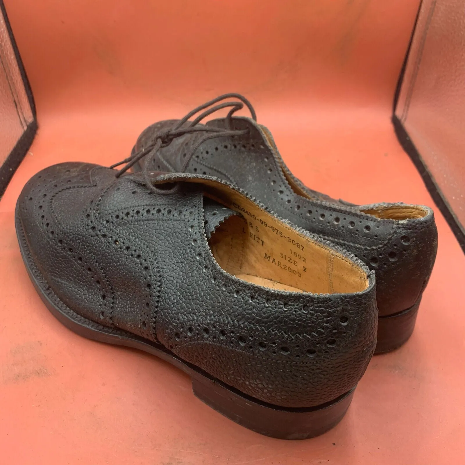 Genuine British Army Scottish Highland Regiment Dress Shoes Brogues - Size UK 7L