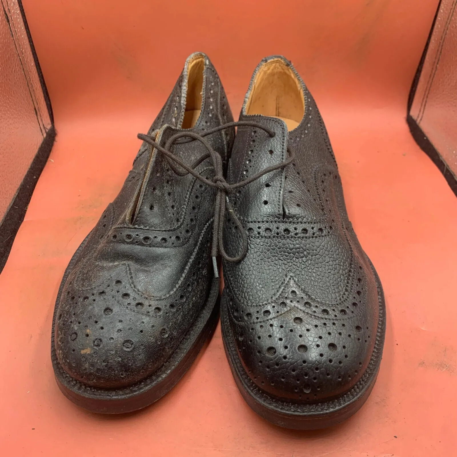 Genuine British Army Scottish Highland Regiment Dress Shoes Brogues - Size UK 7L