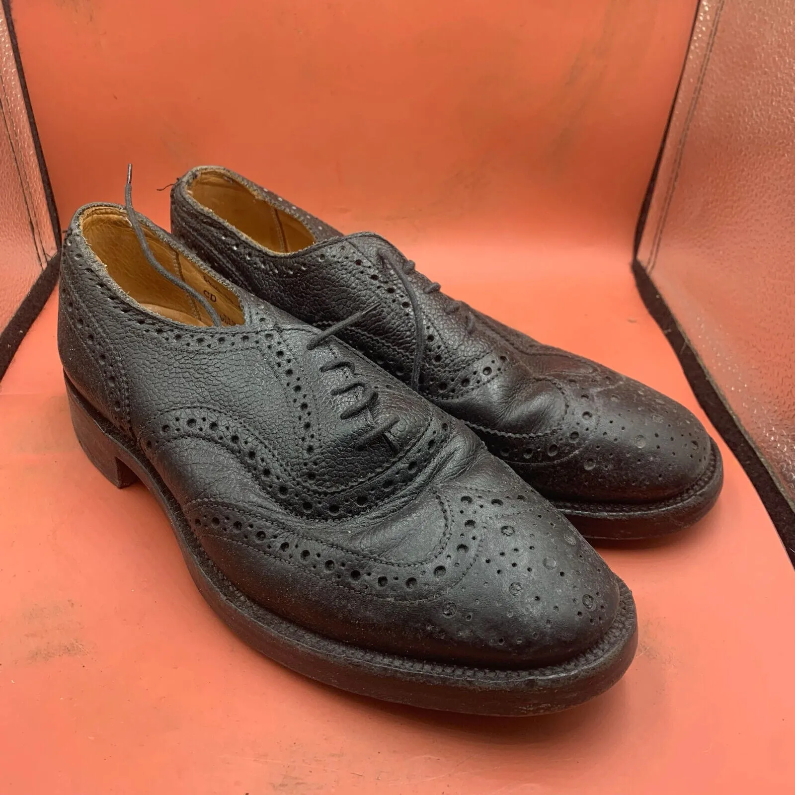 Genuine British Army Scottish Highland Regiment Dress Shoes Brogues - Size UK 8M