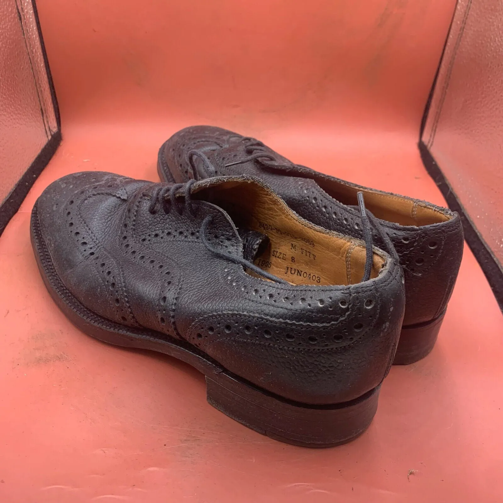 Genuine British Army Scottish Highland Regiment Dress Shoes Brogues - Size UK 8M