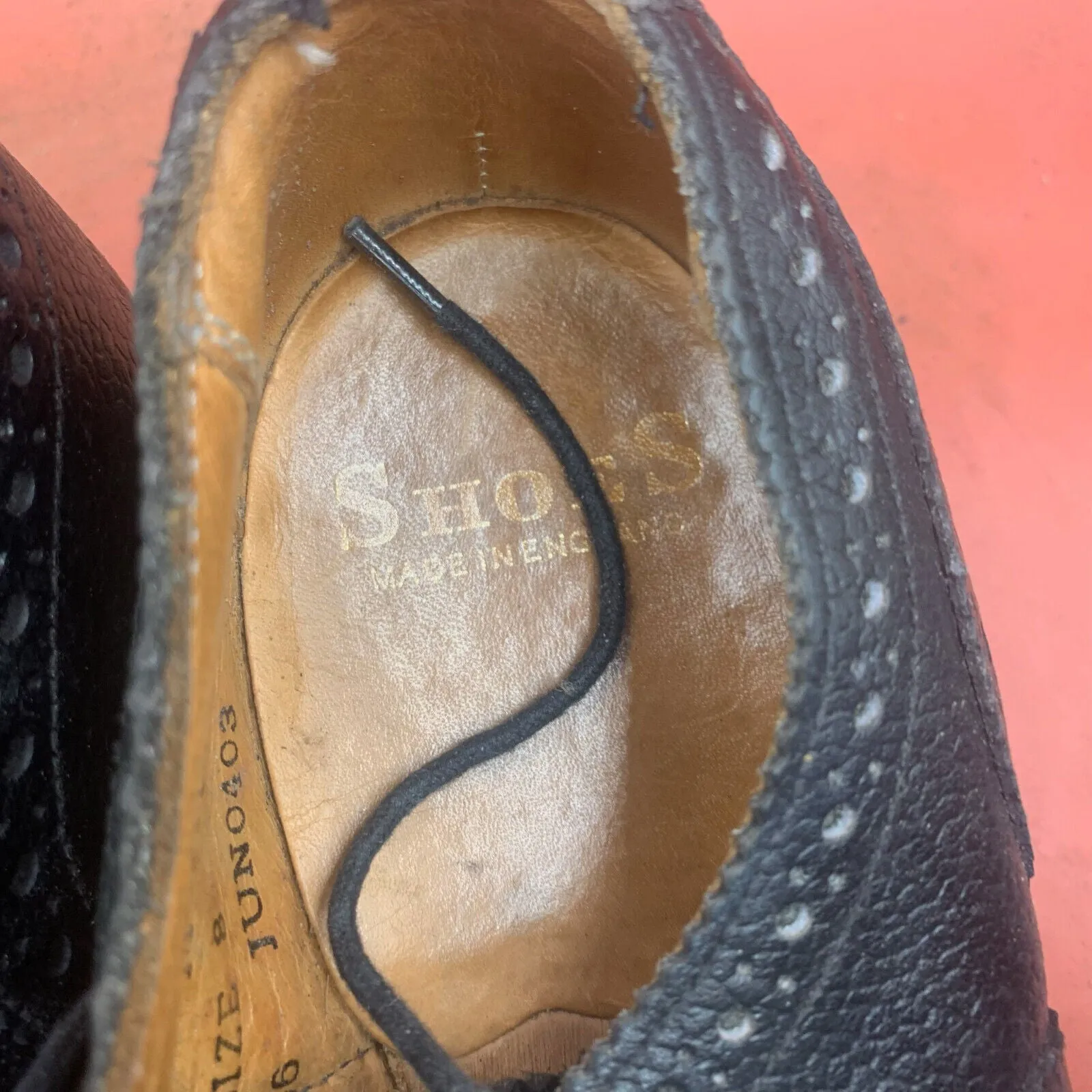 Genuine British Army Scottish Highland Regiment Dress Shoes Brogues - Size UK 8M