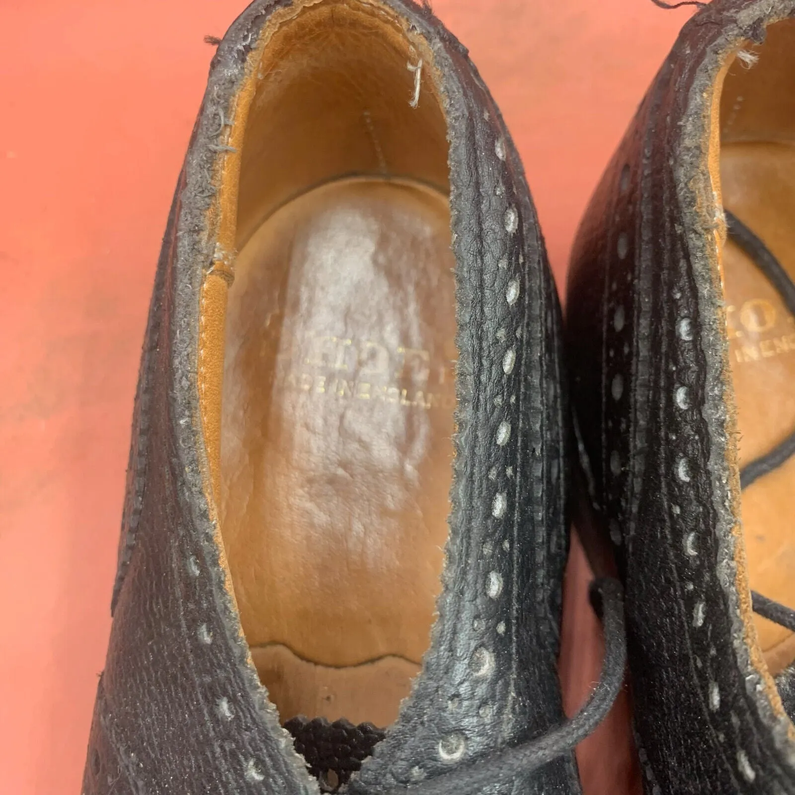 Genuine British Army Scottish Highland Regiment Dress Shoes Brogues - Size UK 8M