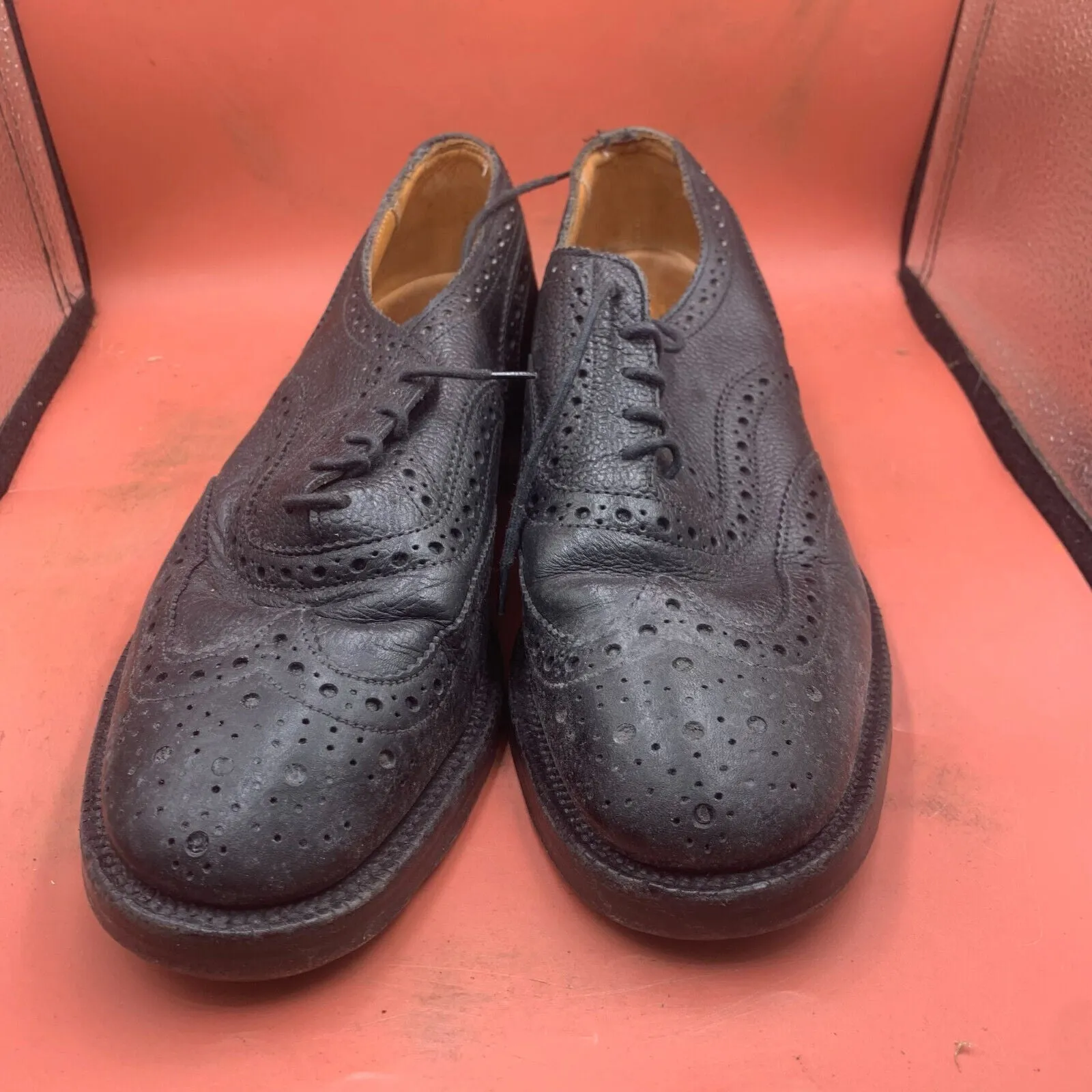 Genuine British Army Scottish Highland Regiment Dress Shoes Brogues - Size UK 8M