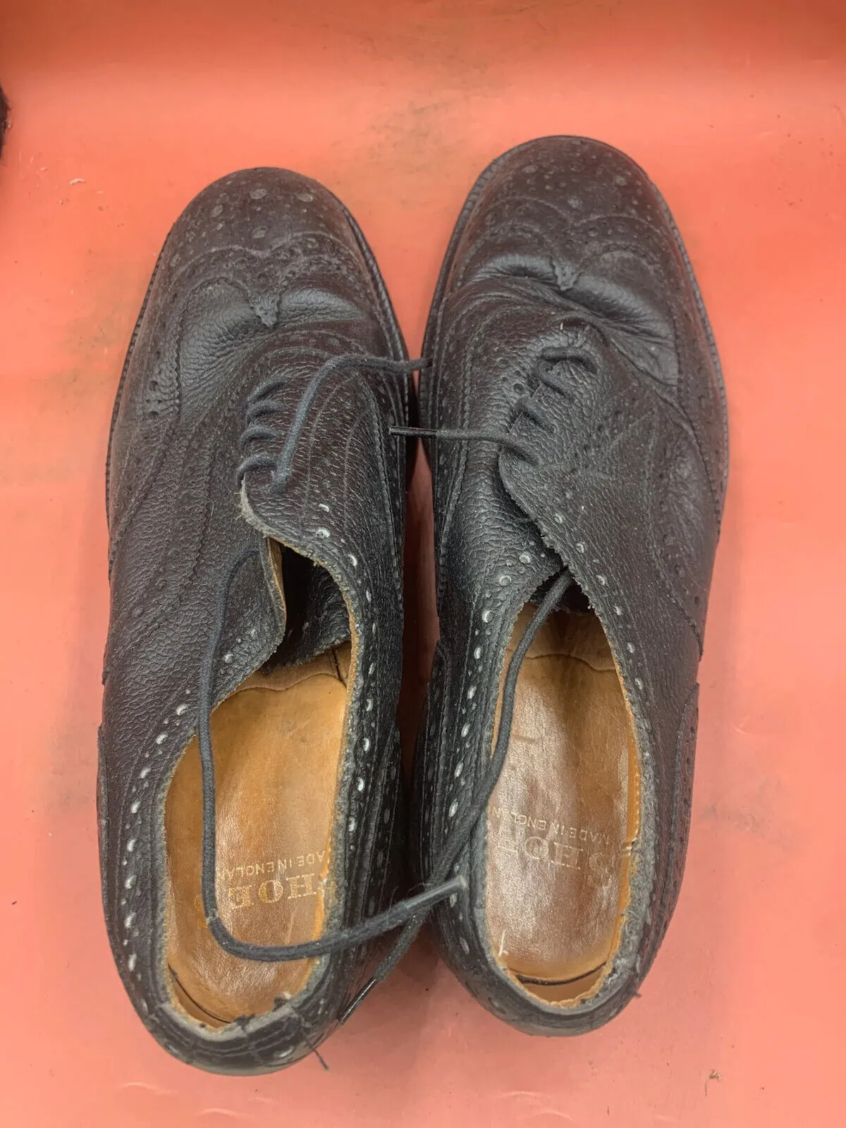 Genuine British Army Scottish Highland Regiment Dress Shoes Brogues - Size UK 8M