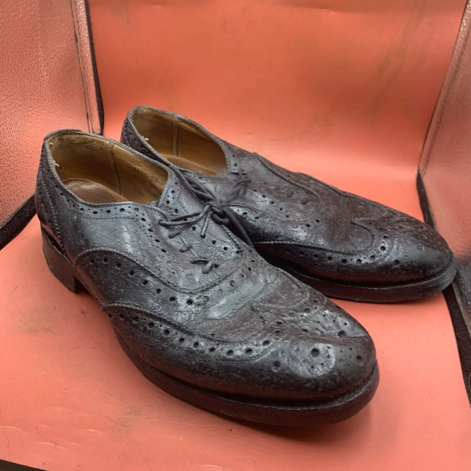 Genuine British Army Scottish Highland Regiment Dress Shoes Brogues - Size UK 9L