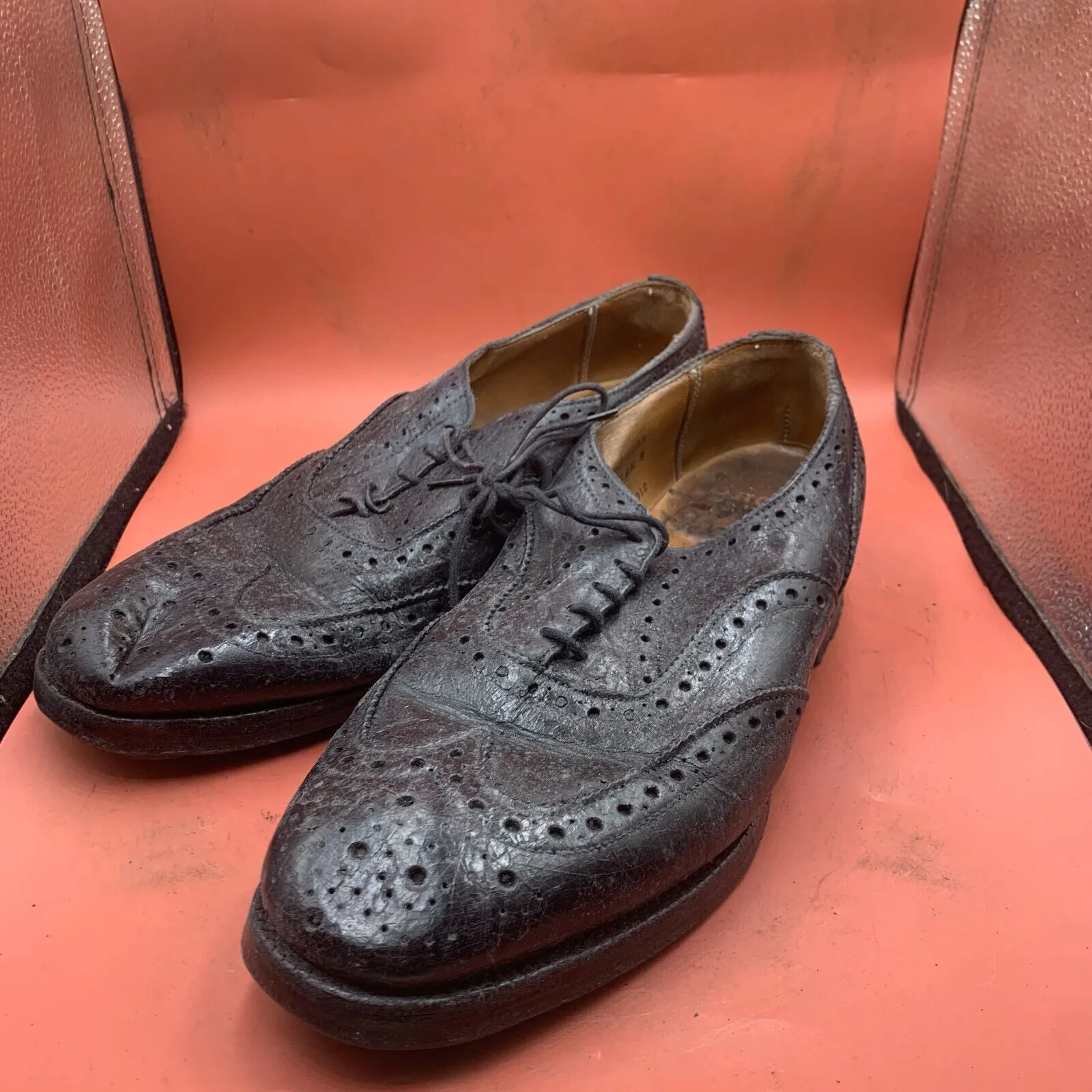 Genuine British Army Scottish Highland Regiment Dress Shoes Brogues - Size UK 9L