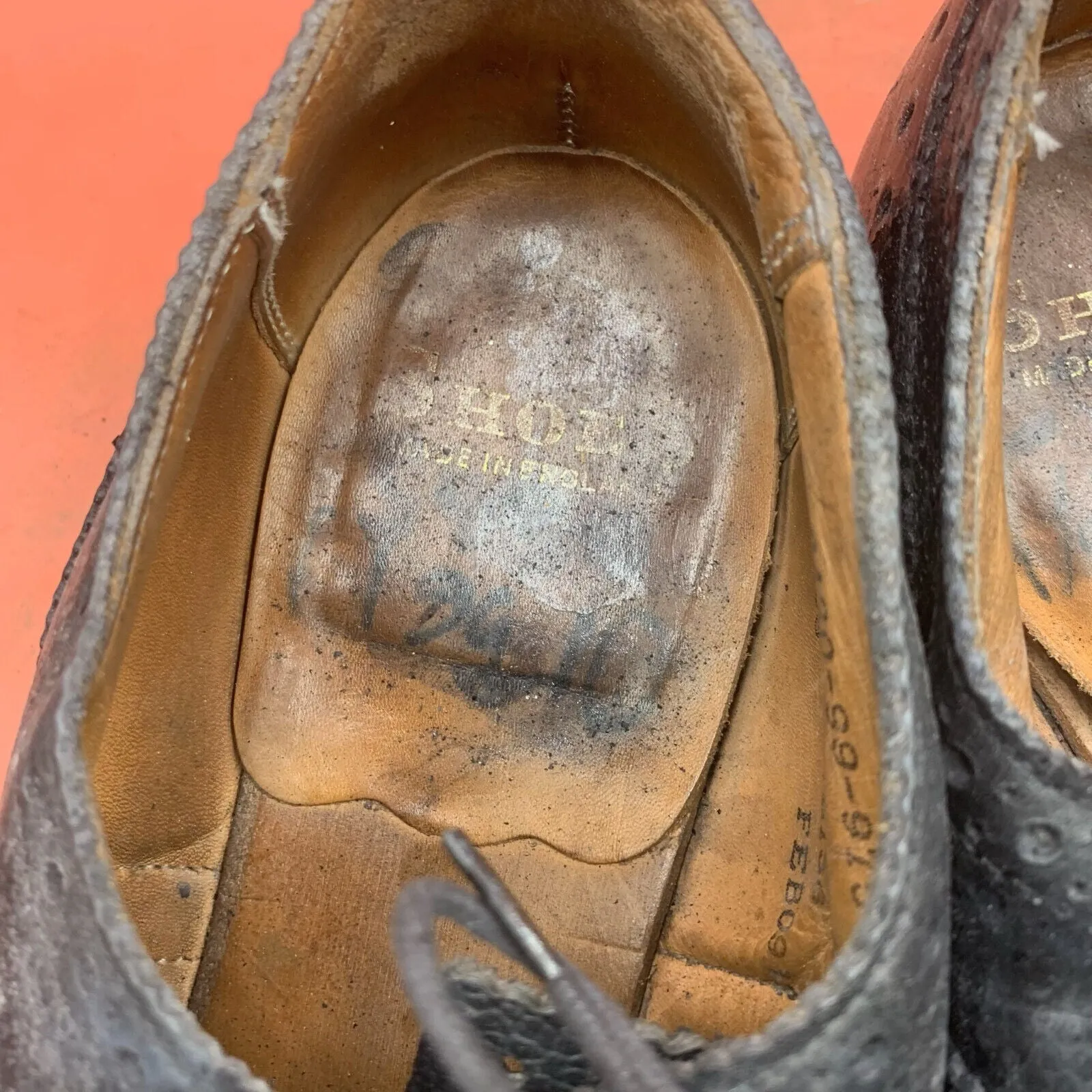 Genuine British Army Scottish Highland Regiment Dress Shoes Brogues - Size UK 9L