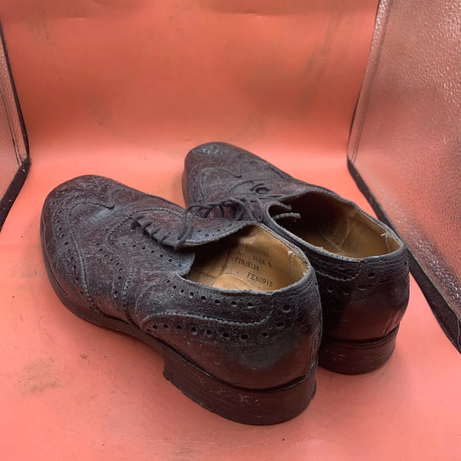 Genuine British Army Scottish Highland Regiment Dress Shoes Brogues - Size UK 9L