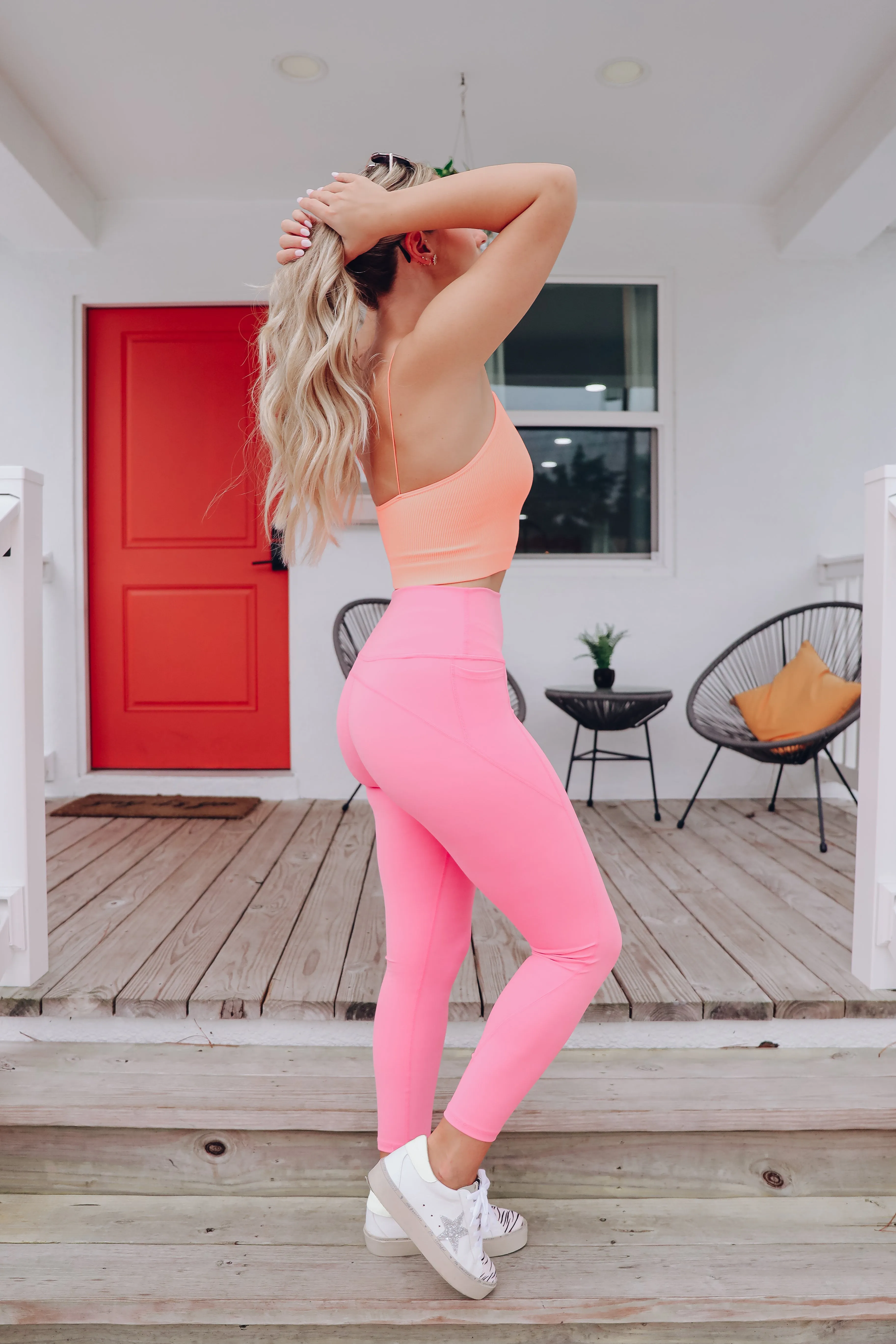Girl On The Go Leggings - Pink