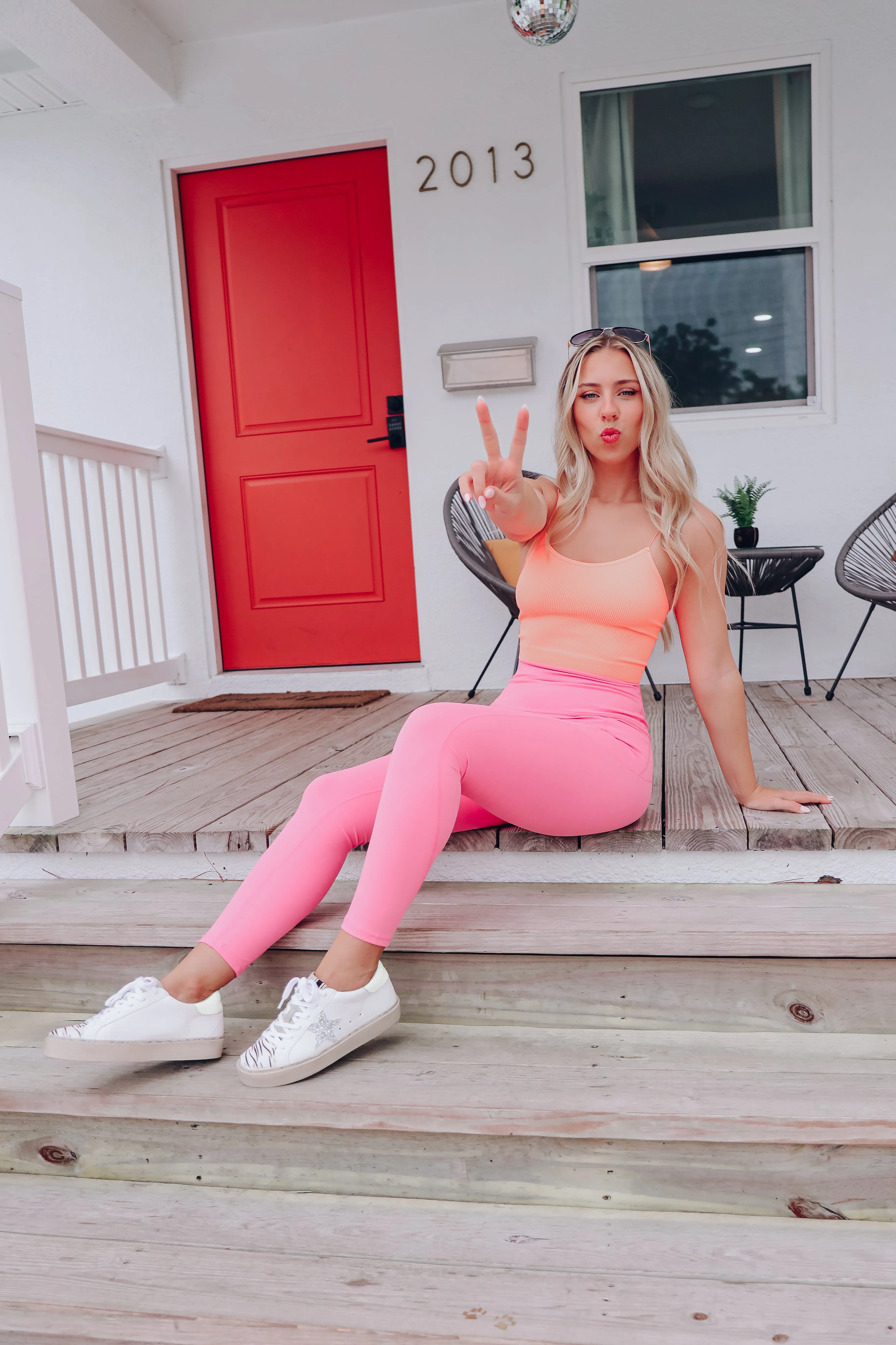 Girl On The Go Leggings - Pink
